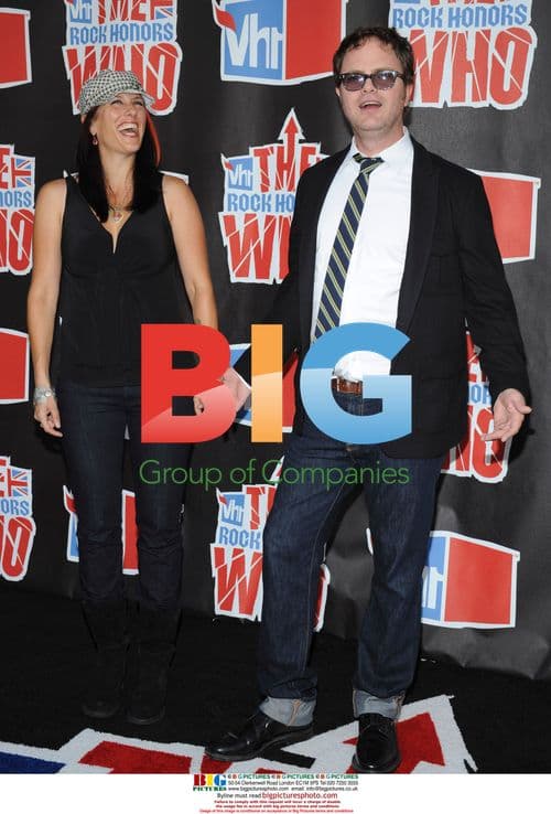 Rainn Wilson and wife at VH1 Rock Honors