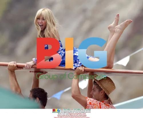 Miley Cyrus on set of "Hannah Montana: The Movie"