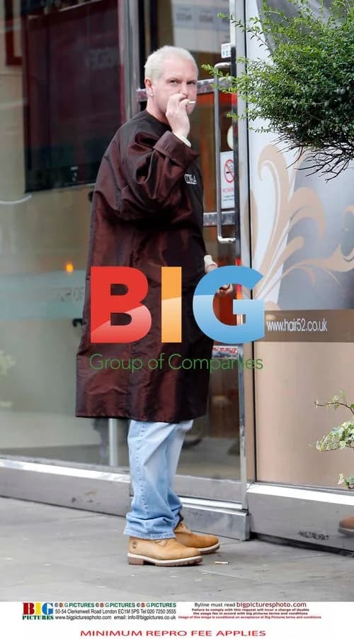 Paul Gascoigne at London Hair Salon