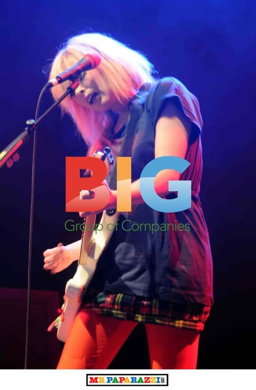 Katie White of The Ting Tings Performs at T in the Park 2008