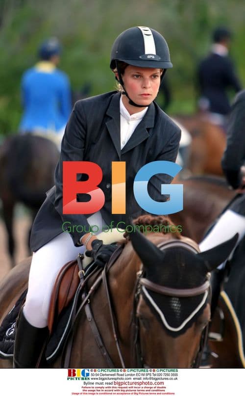 Athina Onassis and Husband Riding Horses in Cascais