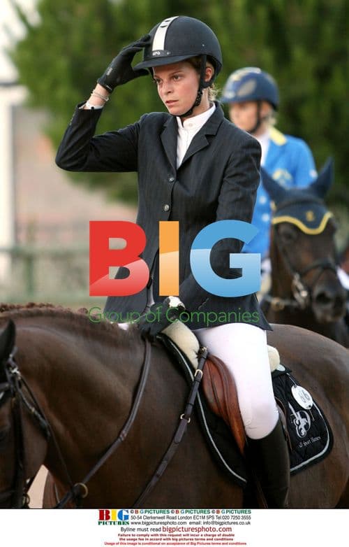 Athina Onassis and husband riding in Cascais