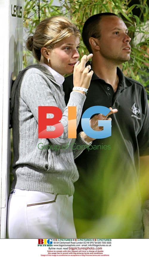 Athina Onassis and Husband Riding in Cascais