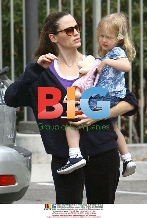 Jennifer Garner and daughter Violet in Brentwood