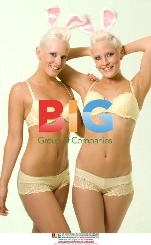 Identical Twins in Sexy Lingerie