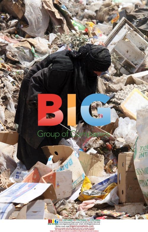 Iraqis Scavenging at Garbage Dump