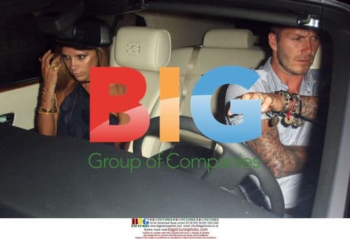 Beckham Leaves Restaurant in Custom Rolls-Royce