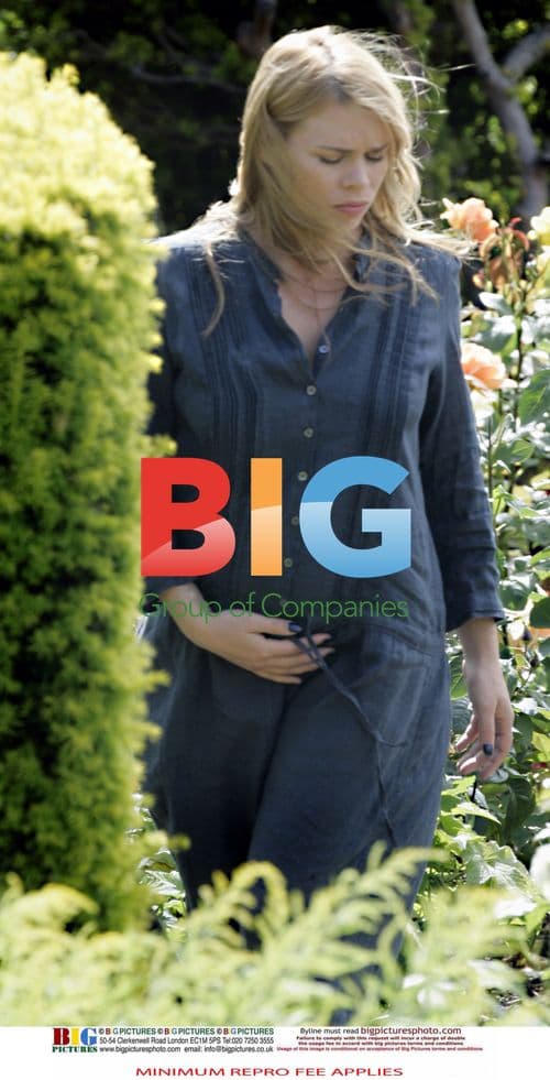 Billie Piper on set in London