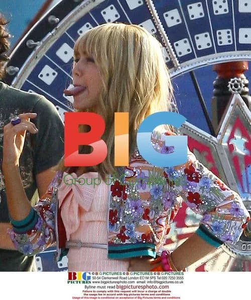 Miley Cyrus on the Santa Monica Pier