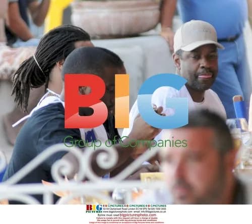 Denzel Washington with family in Positano