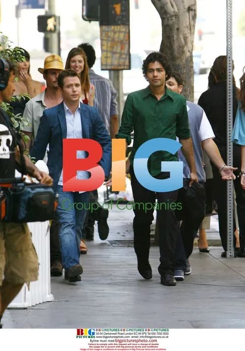 Entourage cast filming in downtown LA
