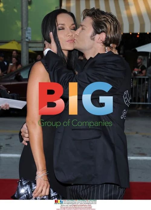 Corey Feldman and wife at Step Brothers premiere