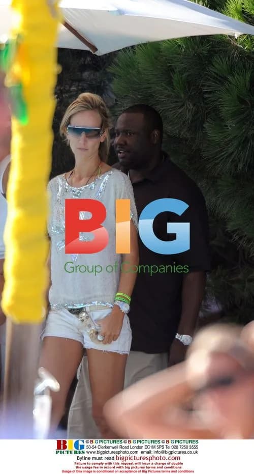 Lady Victoria Hervey and Ne-Yo in Saint Tropez