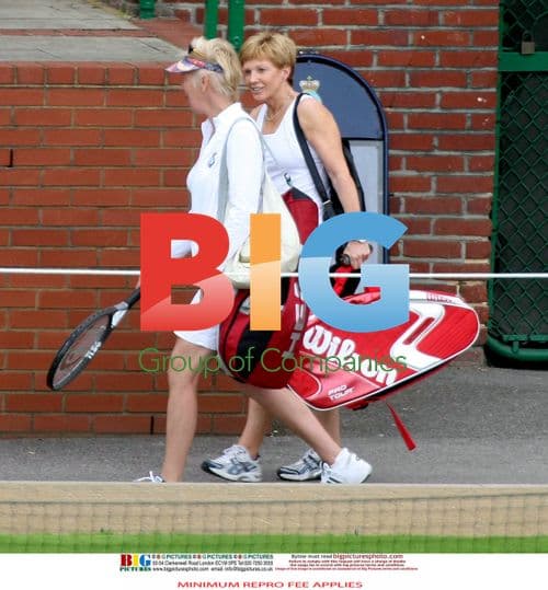 Anne Robinson Leaves for Tennis Lesson