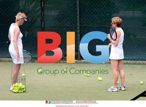 Anne Robinson's tennis lesson