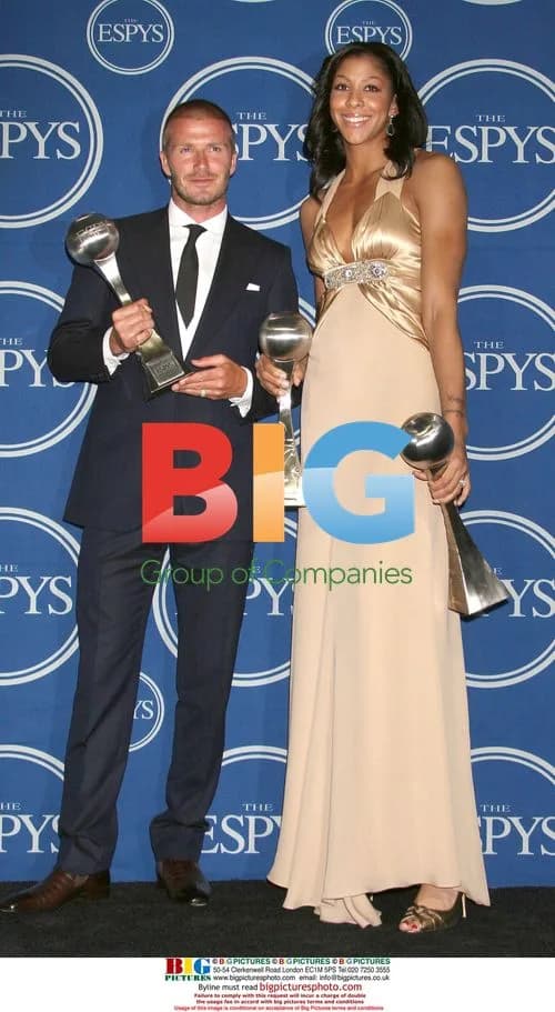 David Beckham and Candace Parker at 2008 ESPY Awards