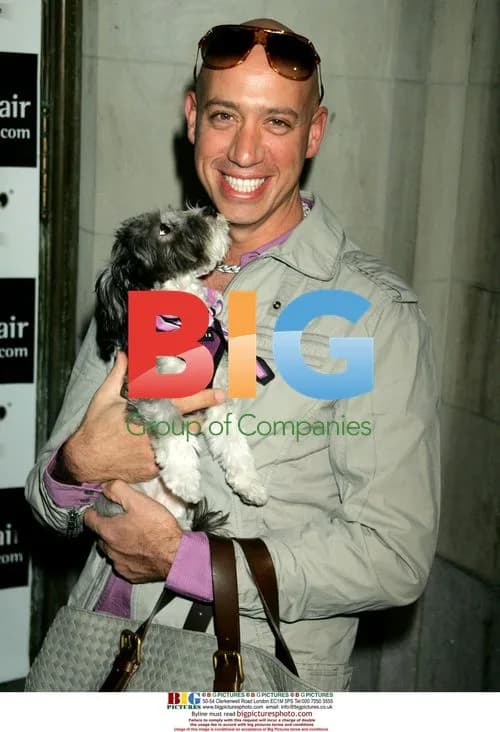 Richard Belzer and dog at Paws for Style event