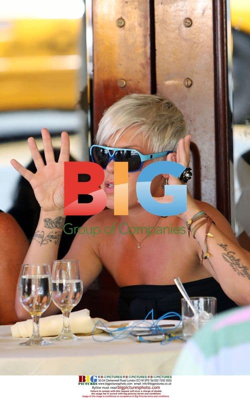 Singer Pink Lunches with Friends in SoHo