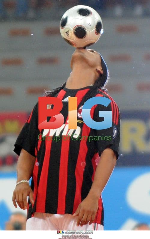 Ronaldinho unveiled by AC Milan in Italy