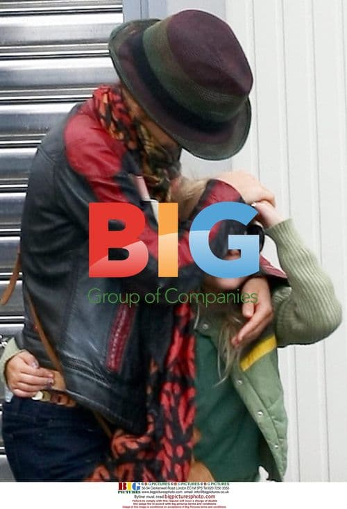 Vanessa Paradis and Lily-Rose Depp arrive by train in Liege