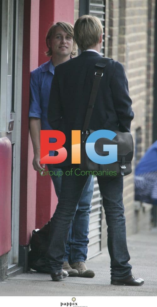 Take That’s Mark Owen takes a smoke break