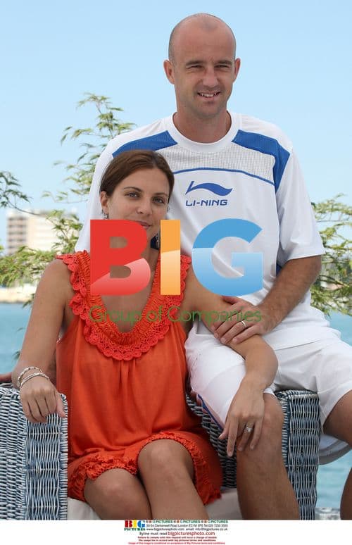 Ivan Ljubicic and pregnant wife Aida at ATP Croatia Umag Open 2008