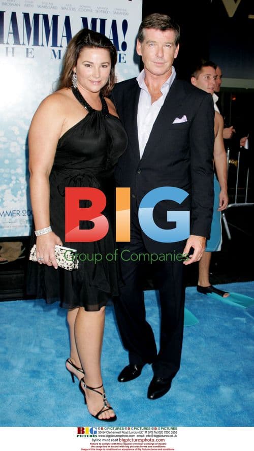 Pierce Brosnan and Keeley Shaye Smith at 'Mamma Mia!' Premiere