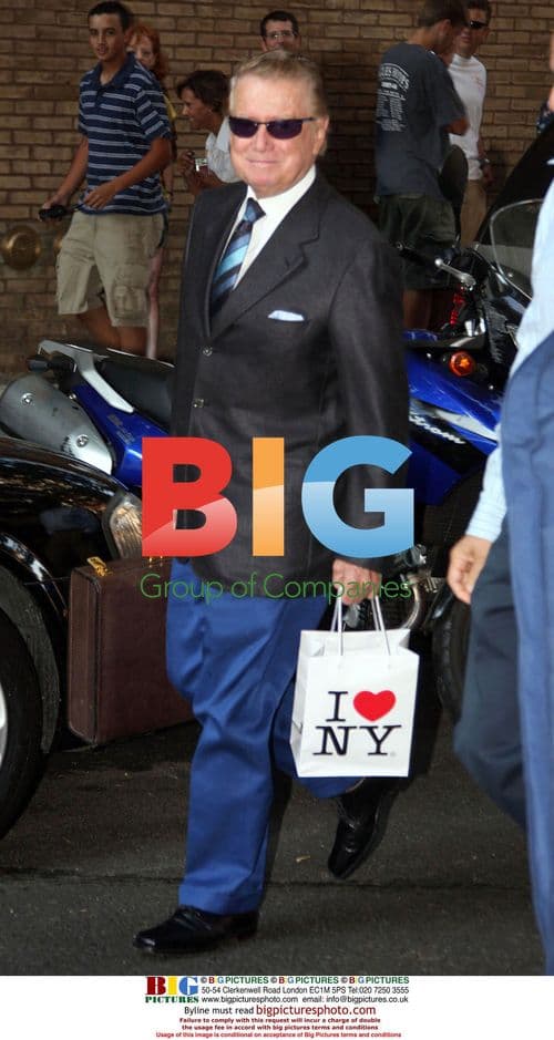 Regis Philbin walks to ABC Studios in NYC