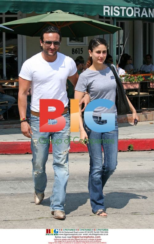 Saif Ali Khan Leaves Cafe Med with Mystery Woman