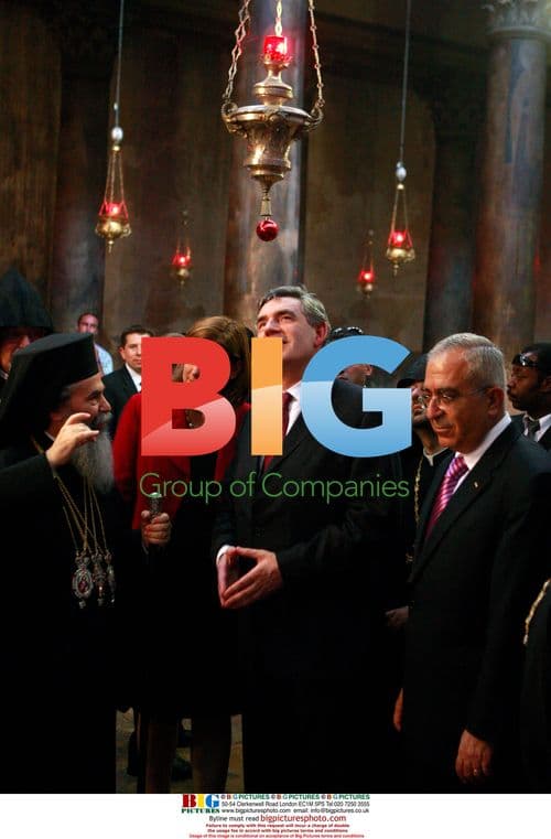 Brown and Fayyad visit Church of Nativity