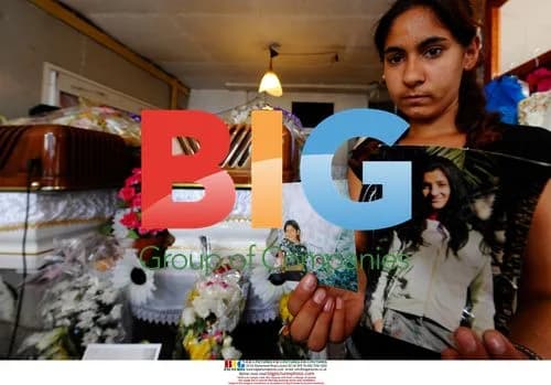 Funeral preparations for young gypsy girls