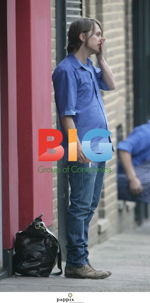 Take That's Mark Owen Takes Smoke Break