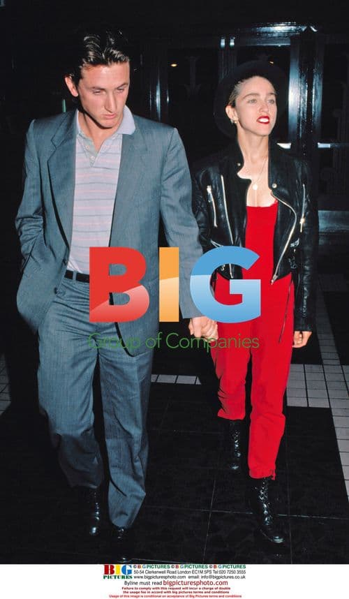 Madonna with Sean Penn, 1987