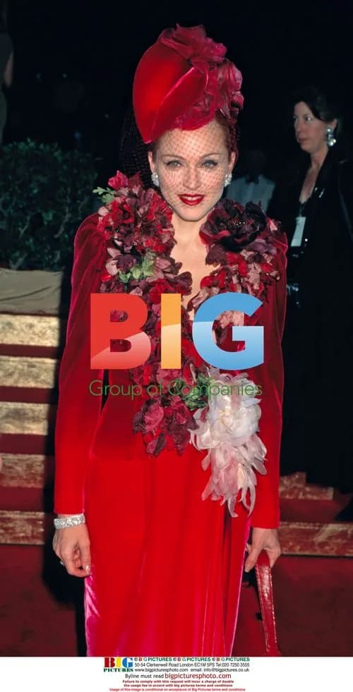 Madonna at "Evita" premiere
