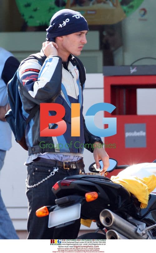 Pierre Casiraghi and Beatrice Borromeo on motorcycle