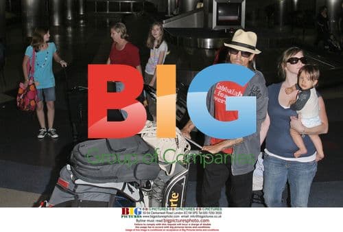 Anthony Kiedis and son at LAX