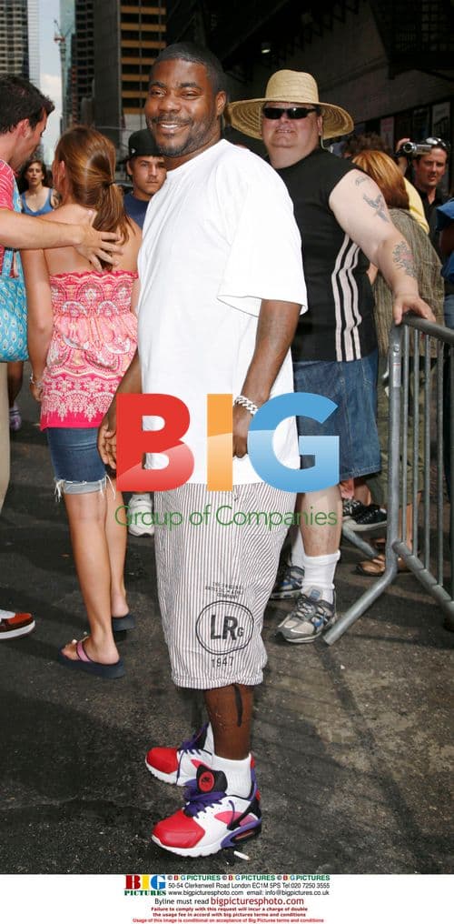 Tracy Morgan arrives at David Letterman show