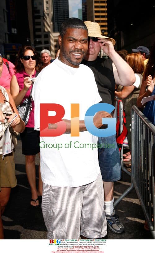 Tracy Morgan arrives at David Letterman show