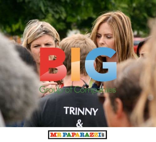 Trinny and Susannah filming TV show in Surrey