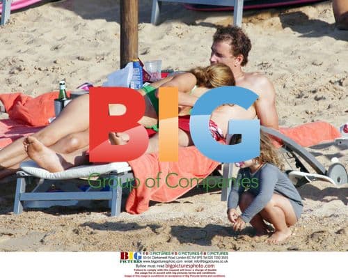 Jens Lehmann and Family on Beach