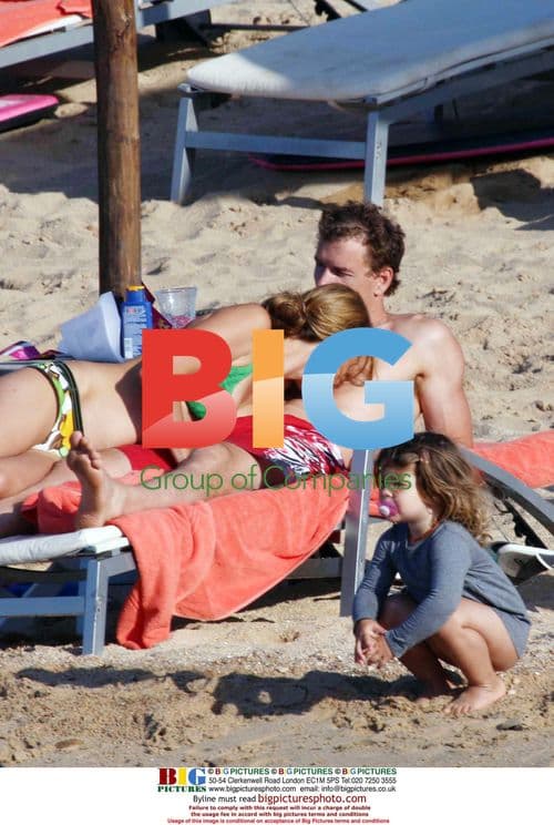 Jens Lehmann and wife in Porto Cervo, Italy