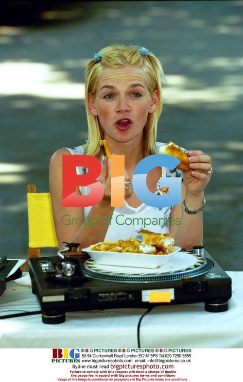 Celebrities Enjoy Fish and Chips