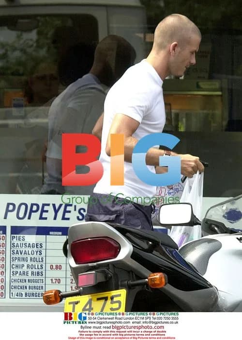 David Beckham at Fish and Chip Shop
