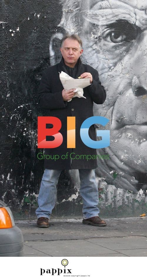 Rik Mayall Enjoys British Fish and Chips