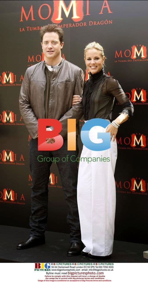 Brendan Fraser and Maria Bello at 'The Mummy' Premiere