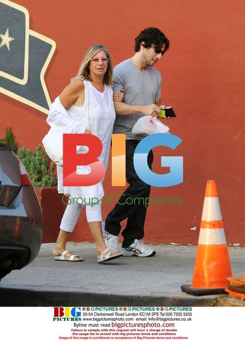 Barbra Streisand and son out for dinner