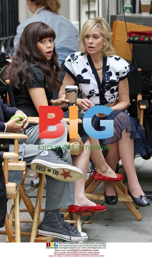 America Ferrera filming "Ugly Betty"