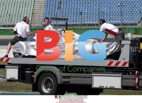 Giancarlo Fisichella Crash During F1 Testing