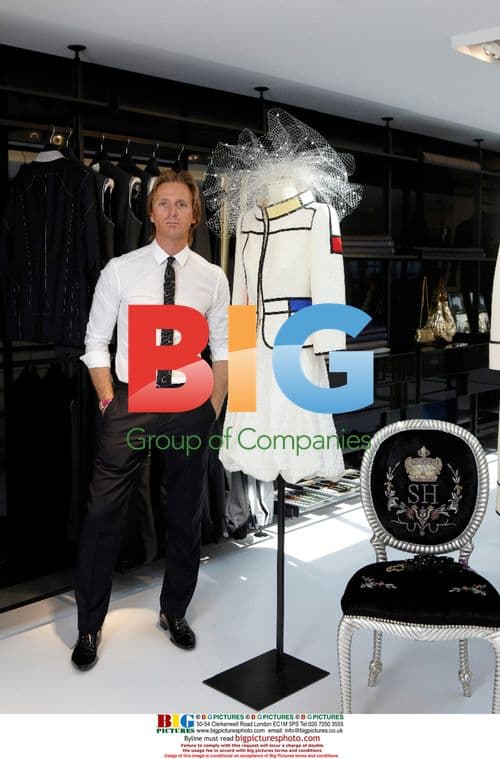 Belgian designer Stijn Helsen with Princess Claire's costume