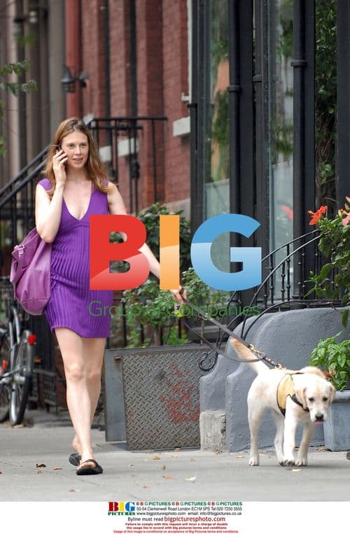 Elettra Rossellini walks dog in West Village